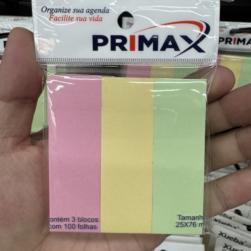 BLOCO DE ANOTAÇÃO 25x75mm