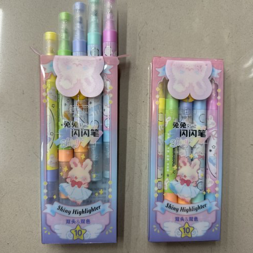 kit de Marca texto brilhante com 5 un