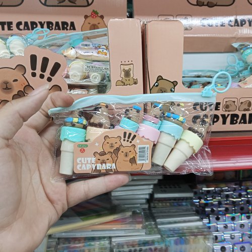 KIT MARCA TEXTO SORVETE/CAPIVARA