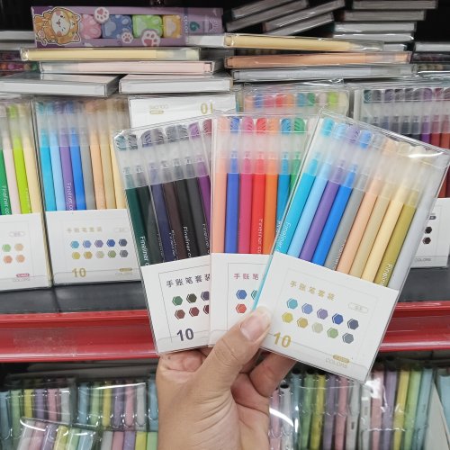 Kit 10 canetas variadas