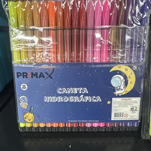 Caneta hidrográfica 36 cores