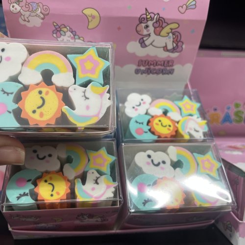 KIT BORRACHA CÉU E UNICÓRNIO