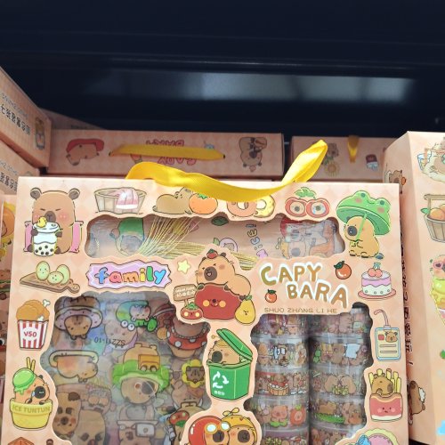 KIT ADESIVO/MARCA PÁGINA CAPIVARA