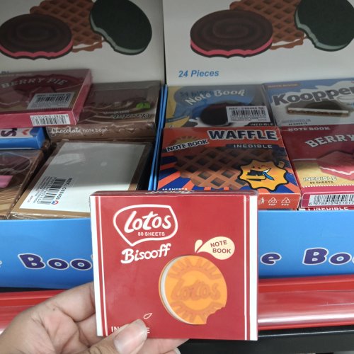 BLOCO DE NOTAS DE BISCOITO