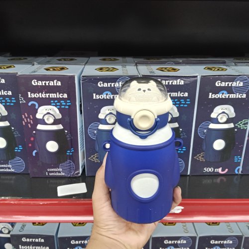 GARRAFA ISOTÉRMICA INFANTIL ESPAÇO 500ML