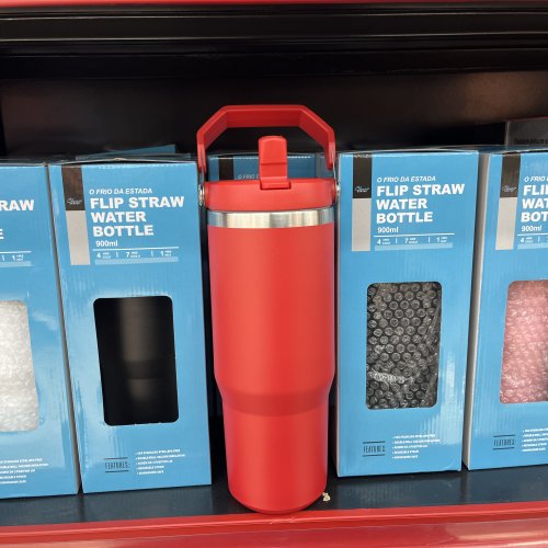 GARRAFA TERMINA DE INOX COM ALÇA 900ML