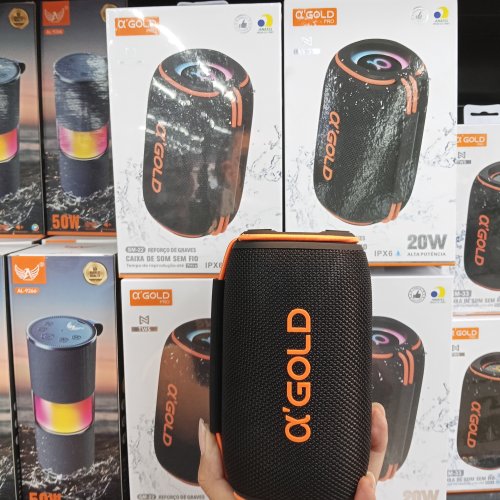 CAIXA DE SOM BLUETOOTH O'GOLD