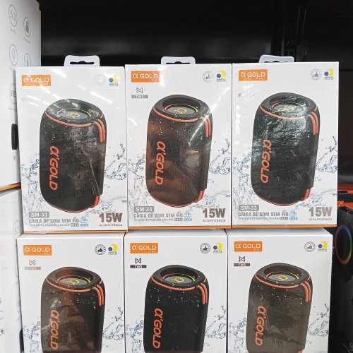 CAIXA DE SOM BLUETOOTH O'GOLD