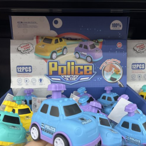 CARRINHO C/FRICÇAO POLICIAL PLÁSTICO