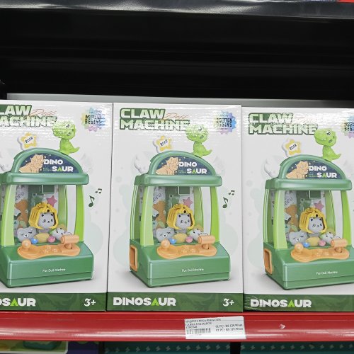 MAQUINA PEGA PEGA GARRA 31X21X15CM DINOSSAURO/URSINHO