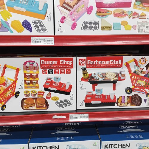 KIT MERCADINHO HAMBÚRGUER 38X23CM