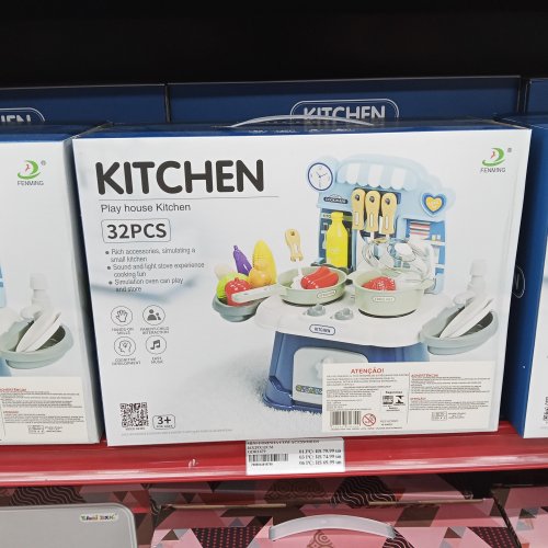 MINI COZINHA COM ACESSÓRIOS 36X29X12CM