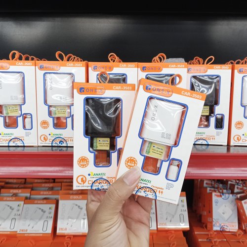 CARREGADOR TURBO 5.1A 2 USB/IOS