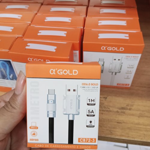 CABO DE CARREGADOR O'GOLD USB/TIPO-C