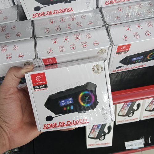 FONE DE OUVIDO PARA CAPACETE