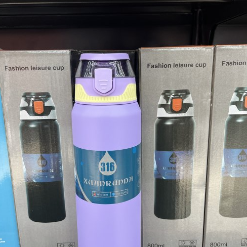 GARRAFA TÉRMICA DE INOX 800 ML