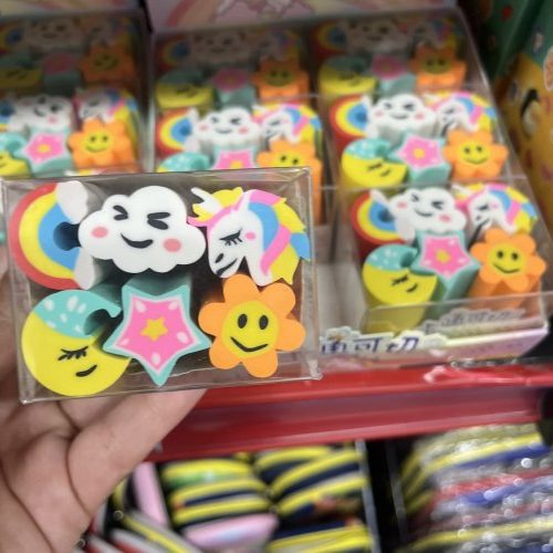 KIT BORRACHA FOFO UNICÓRNIO