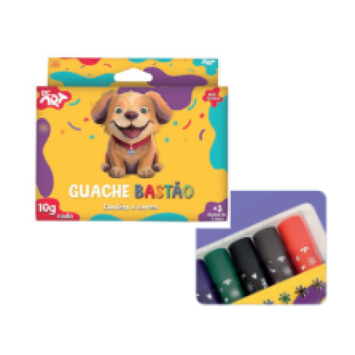 GUACHE BASTÃO 6 CORES DACARTE