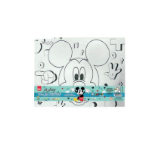 KIT TELA DE PINTURA GUACHE COM 6 CORES MICKEY