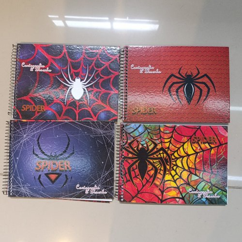 CADERNO DE CARTOGRAFIA E DESENHO 96 FOLHAS X-SPIDER
