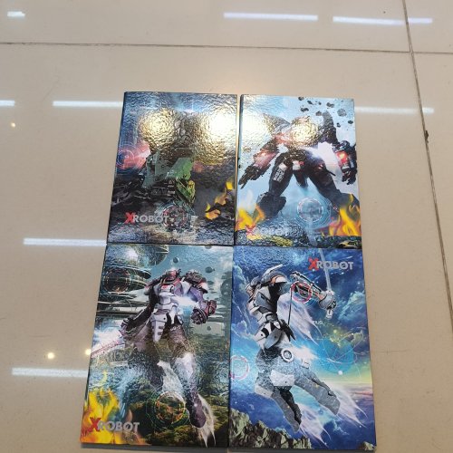 CADERNO BROCHURÃO CAPA DURA COSTURADO 96 FOLHAS XROBOT