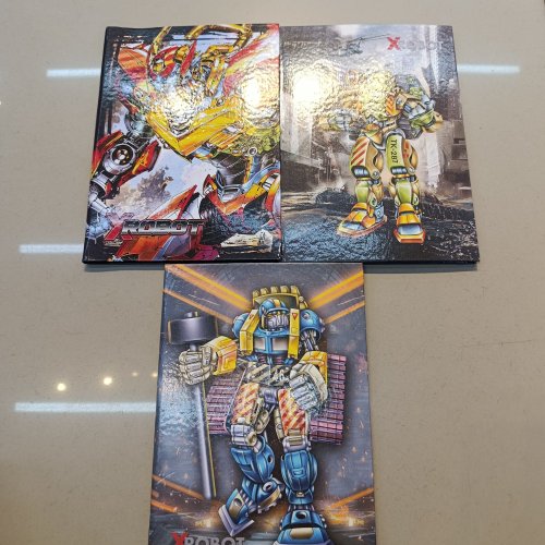 CADERNO BROCHURÃO CAPA DURA COSTURADO 96 FOLHAS XROBOT