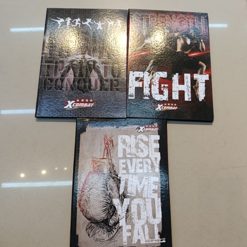 CADERNO BROCHURÃO CAPA DURA COSTURADO 96 FOLHAS X COMBAT