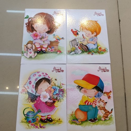 CADERNO BROCHURÃO CAPA DURA COSTURADO 96 FOLHAS LITTLE ANGEL