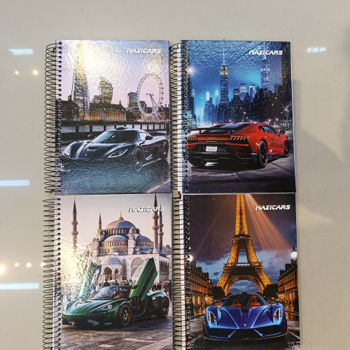CADERNO CAPA DURA DE ARAME 200 FOLHAS MAXCARS