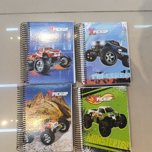 CADERNO CAPA DURA DE ARAME 400 FOLHAS XPICKUP