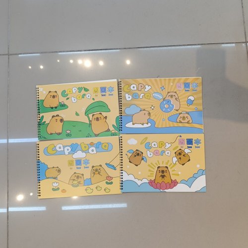 CADERNO DE DESENHO 28 FOLHAS CAPIVARA