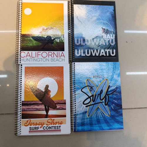 CADERNO CAPA DURA ARAMADO 96 FOLHAS X-SURFING