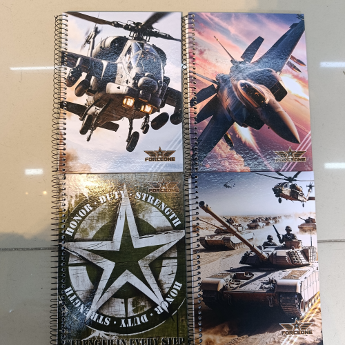 CADERNO CAPA DURA ARAMADO 96 FOLHAS FORCEONE