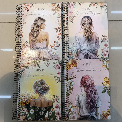 CADERNO CAPA DURA ARAMADO 200 FOLHAS MIRROR