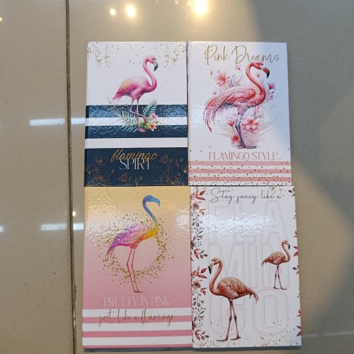 CADERNO BROCHURÃO COSTURADO PEQUENO 1/4 96 FOLHAS PINK LOVE