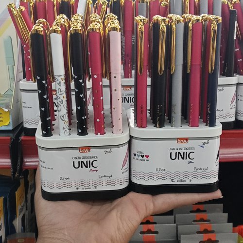 Caneta esferográfica unic stamp BRW