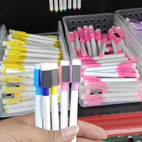 Marcador para quadro branco neon com esponja