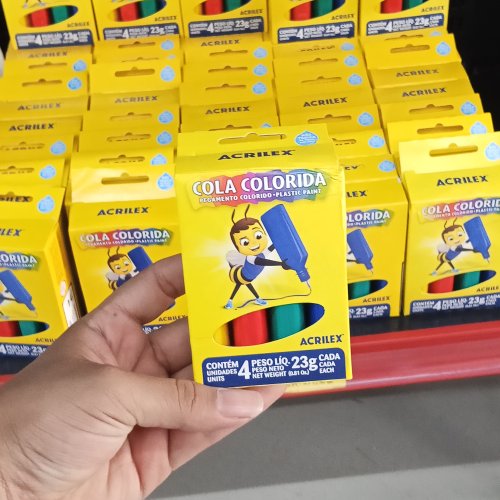 Cola colorida com 4un 23g