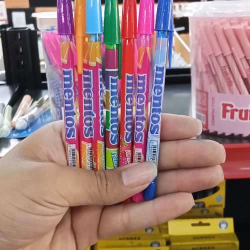 Caneta esferográfica jett lux mentos colorida COMPACTOR