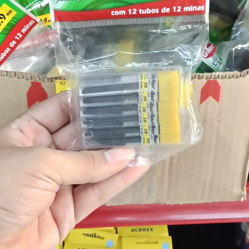 Grafite para lapiseira 0.9 2B GOLLER