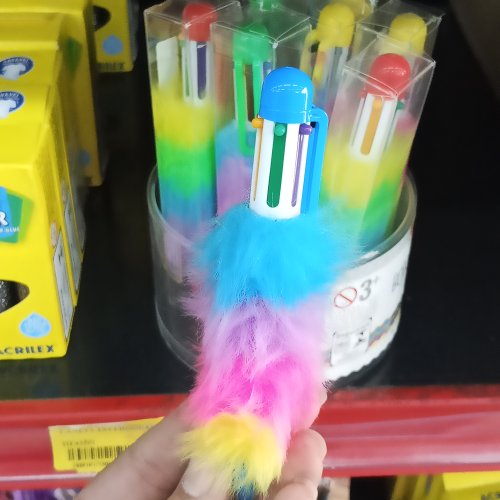 Caneta esferográfica 4in1 penugem