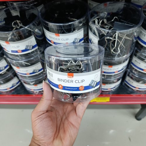 Clipes para papel Binder 40mm BRW
