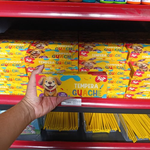 Tempera guache com 12 cores DAC ART