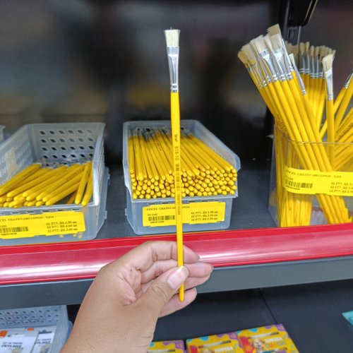 Pincel escolar achatado 815-12