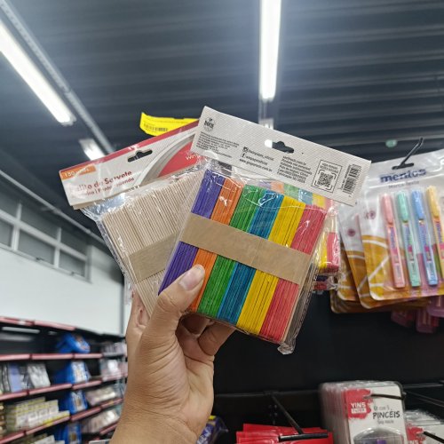 Conj palito de picolé 150pcsWIN PAPER
