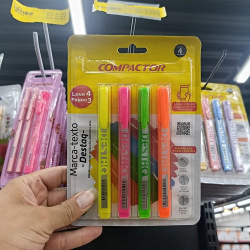 Kit marca texto destaq COMAPCTOR