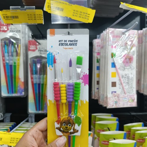 Kit pincéis escolares