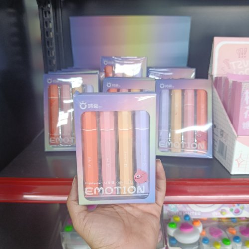 Kit 4 marca texto cores pastéis