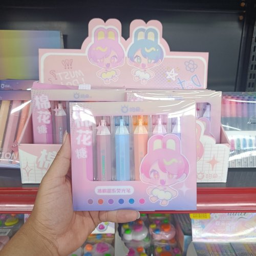 Kit 6 marca texto cores fortes