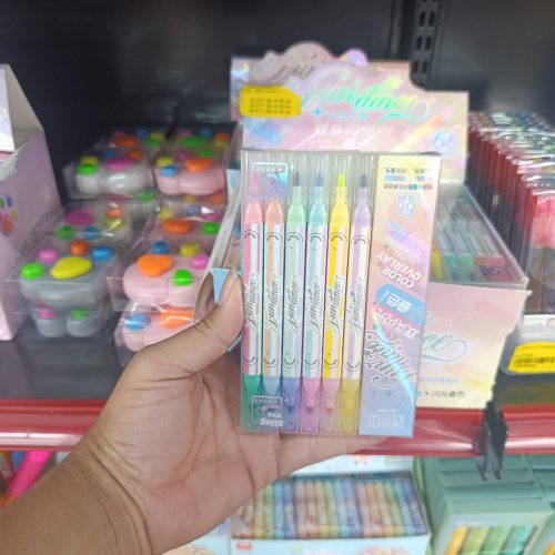 Kit marca texto 12 cores